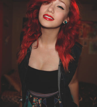 bright red hair tumblr