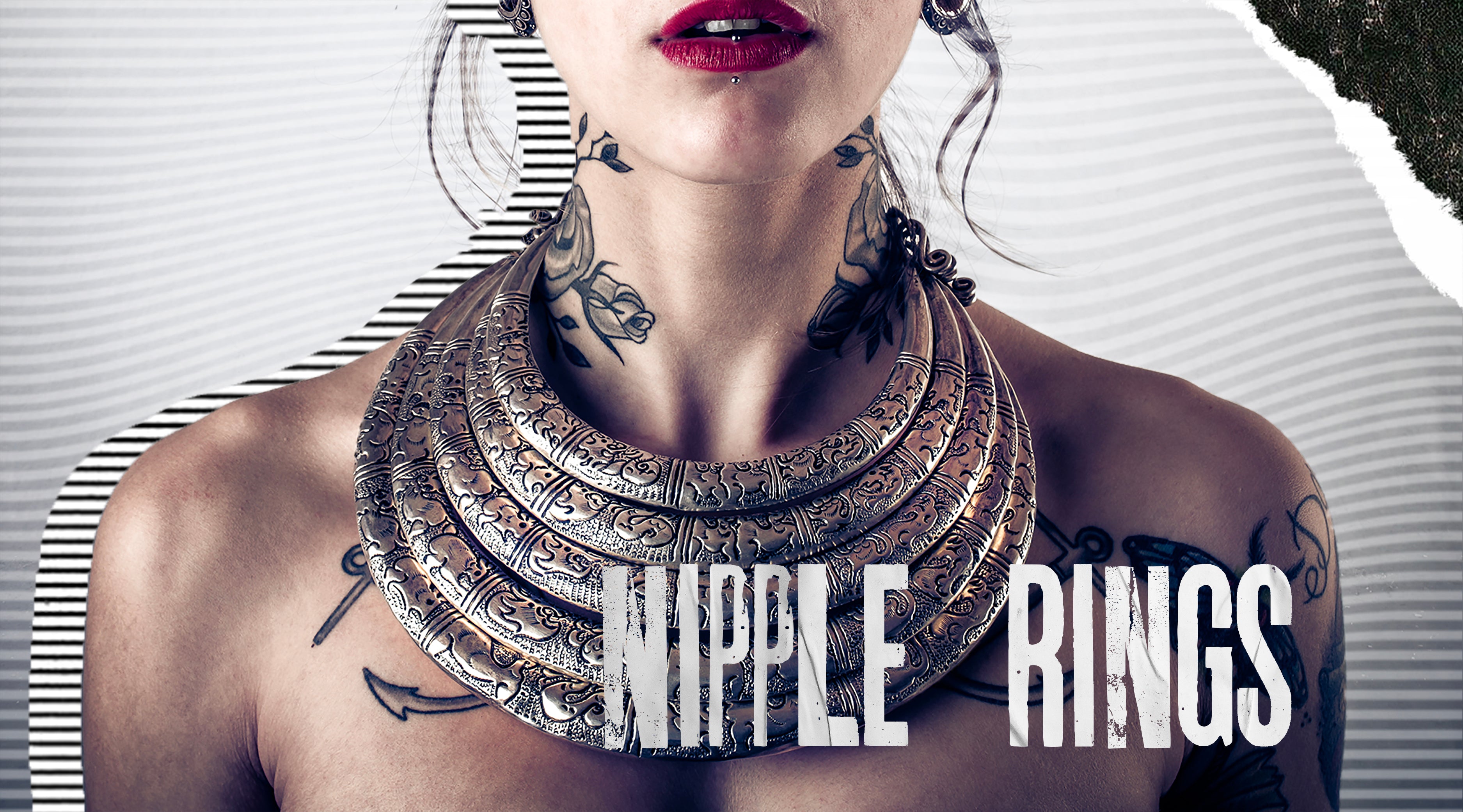 Lace Filigree Dangling Nipple Rings