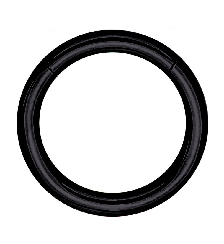 Ring Steel Segment Black Stainless Hoop Hinged