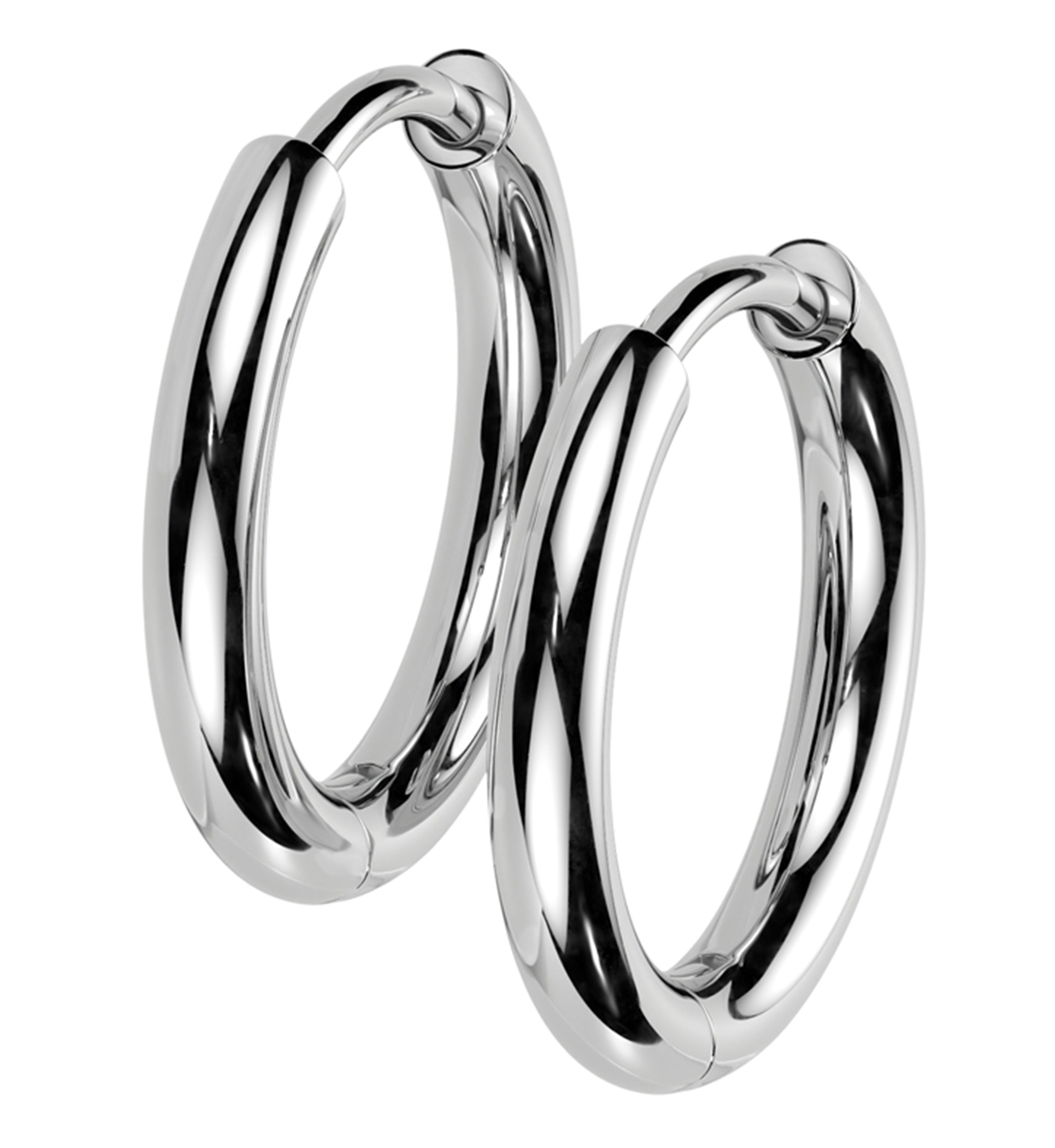 Titanium hinged clearance hoop earrings