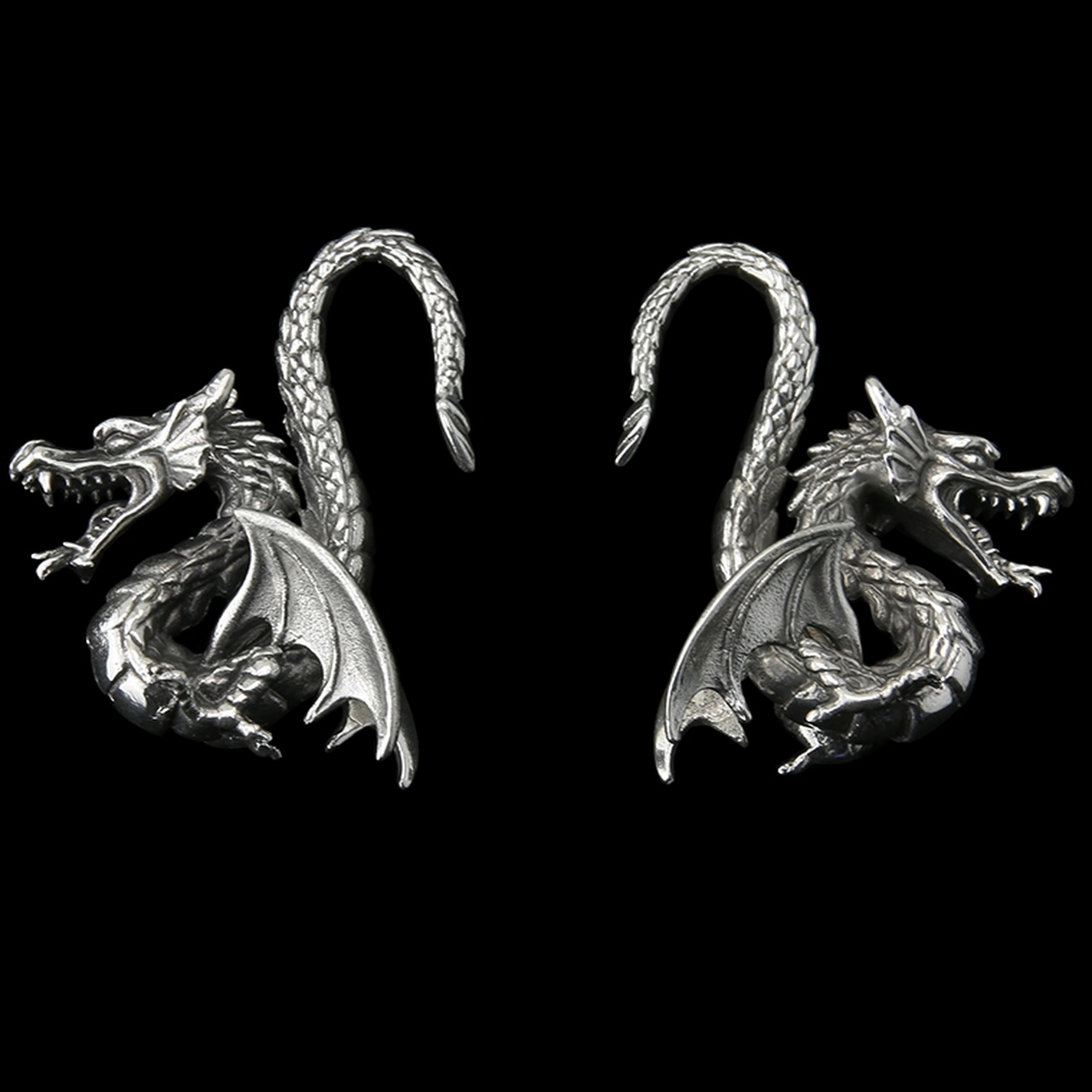 Brass Dragon Ear Weights 8g - BodyMods Jewelry