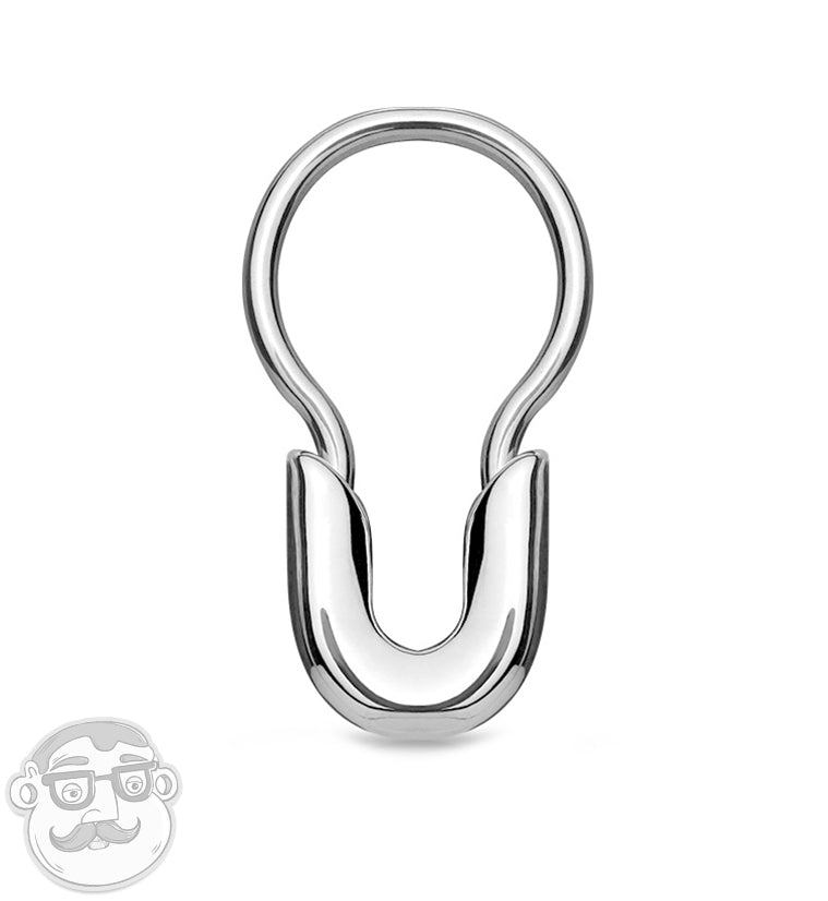 Safety pin clearance septum ring