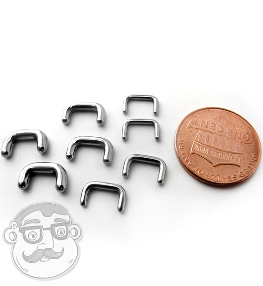 Stainless Steel Mini Staple Septum Retainer