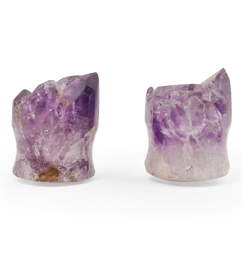 Raw Amethyst Plugs 5/8" (16mm) Version 7