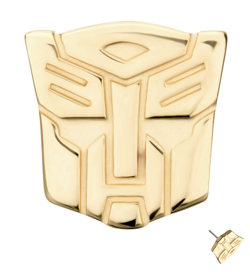 14kt Gold Autobot Threadless Top