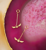 14kt Gold Golden Snitch Dangle Charm