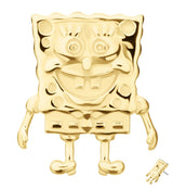 14kt Gold SpongeBob Squarepants Threadless Top