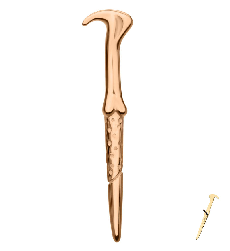 14kt Rose Gold Voldemort's Wand Threadless Top