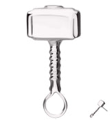 14kt White Gold Thor's Hammer Threadless Top