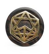 Alchemy Brass Areng Wood Mayan Flare Plugs