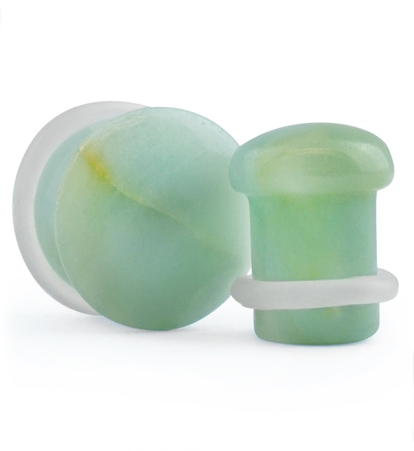 Amazonite Stone Plugs - Single Flare