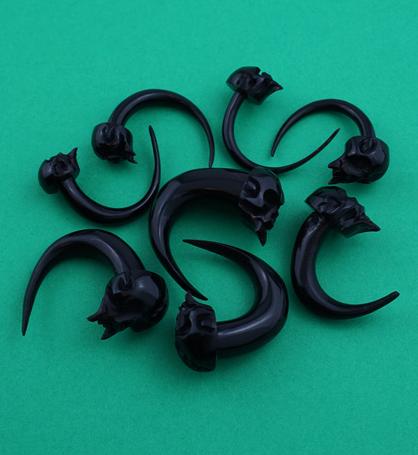 Angel of Death Skull Horn Taper Hangers