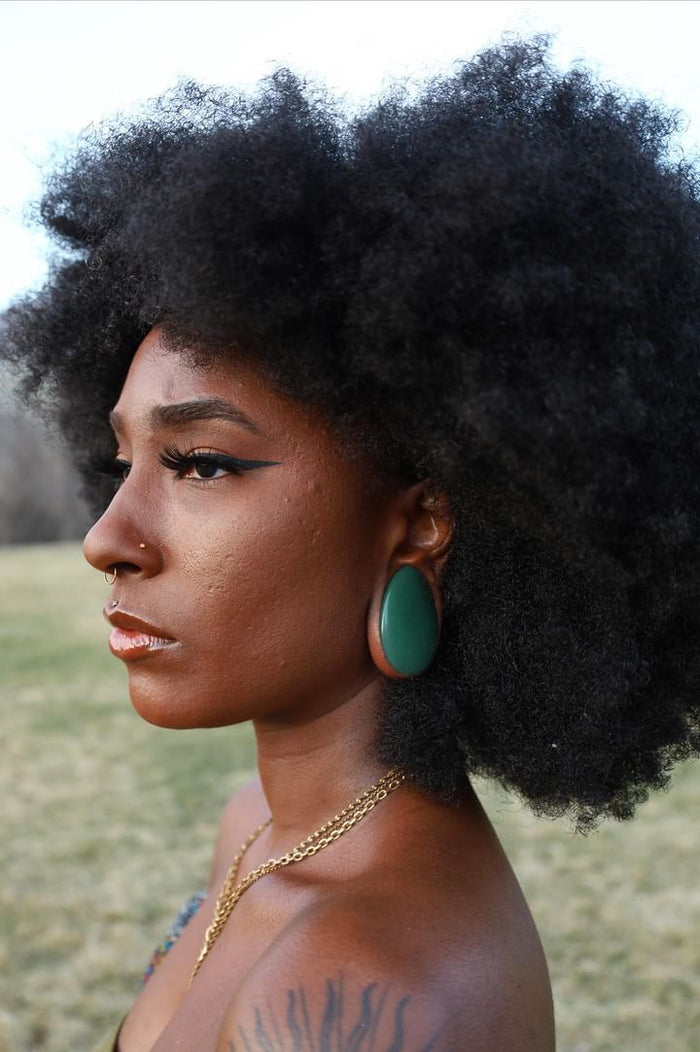 Aventurine Stone Teardrop Plugs UrbanBodyJewelry