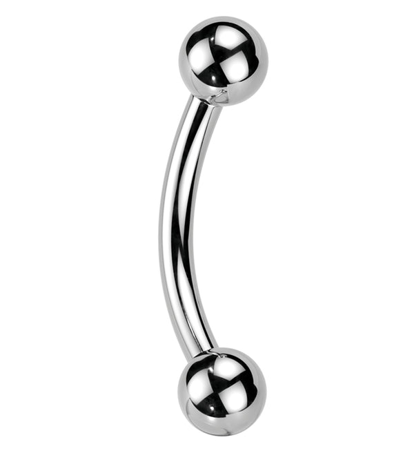 Ball End Titanium Threadless Curved Barbell