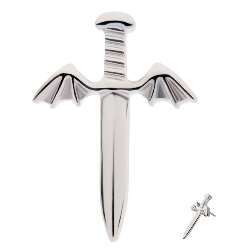 Bat Wing Dagger Titanium Threadless Top