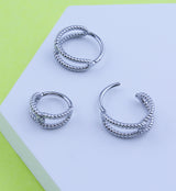 Beaded Link Stainless Steel Hinged Segment Ring