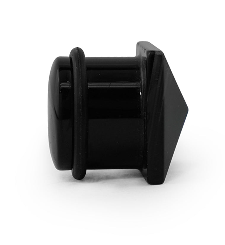 Black Agate Stone Squared Plugs