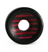 Black & Pink Wood Skateboard Concave Tunnel Plugs