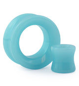 Blue Glow in the Dark Glass Tunnels