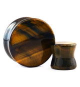 Blue Tiger Eye Stone Plugs