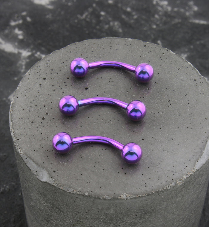 Internally threaded curved barbell deals