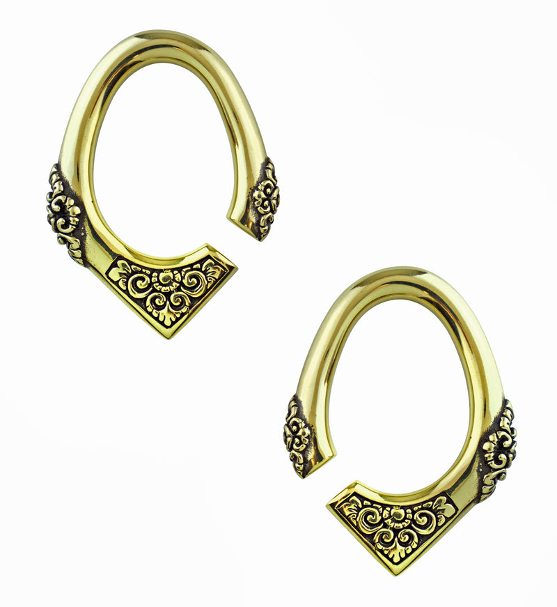 Brass Floret Ear Weights