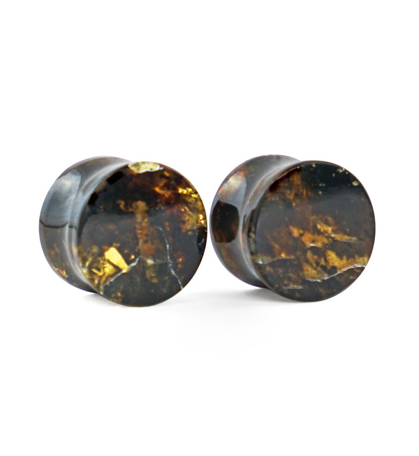 Chiapas Amber Plugs 9/16" (14mm) - Version 9