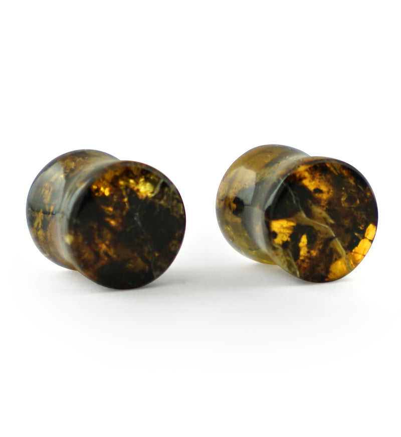 Chiapas Amber Plugs 00G (10mm) - Version 15