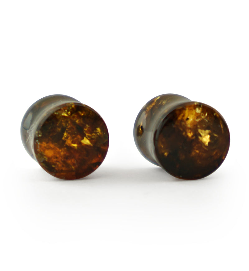 Chiapas Amber Plugs 00G (10mm) - Version 17