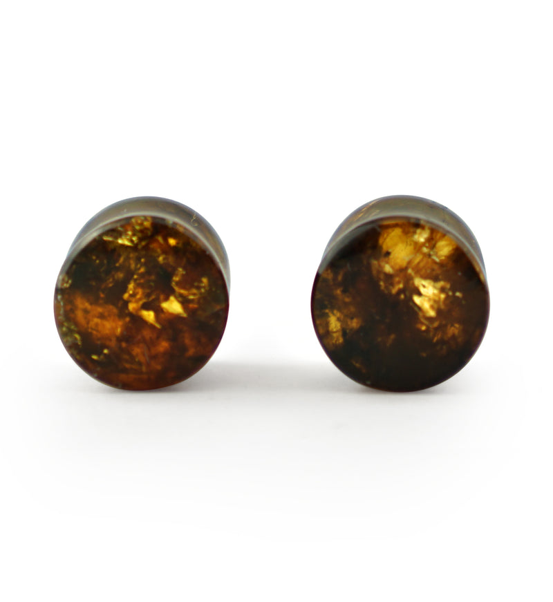 Chiapas Amber Plugs 00G (10mm) - Version 17