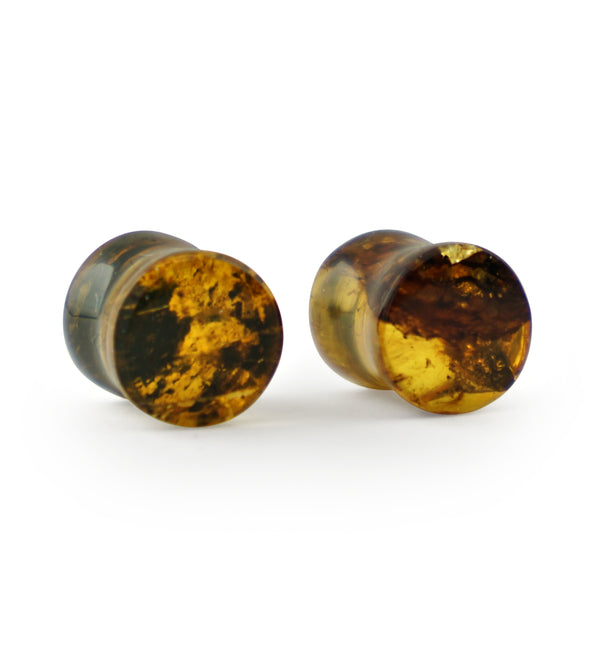 Chiapas Amber Plugs 00G (10mm) - Version 4