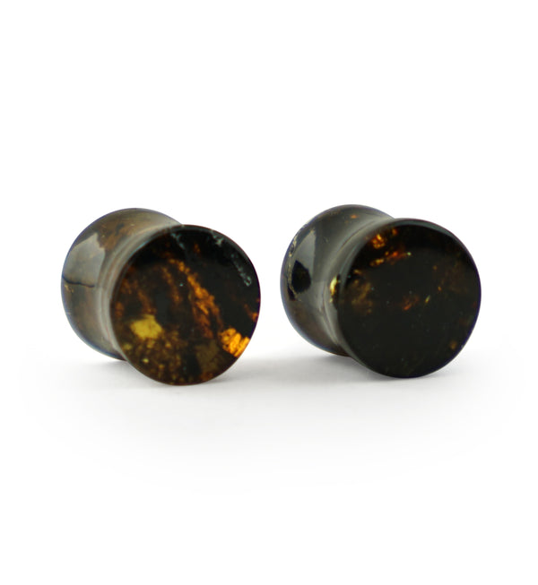 Chiapas Amber Plugs 00G (10mm) - Version 5