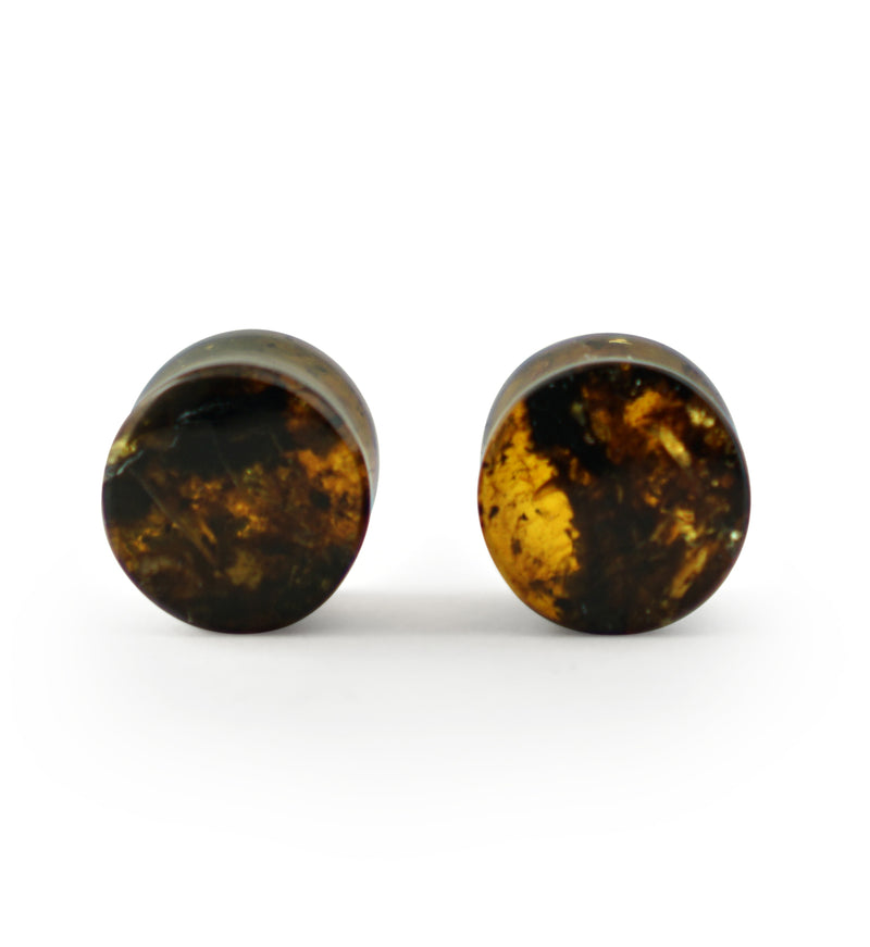 Chiapas Amber Plugs 00G (10mm) - Version 6