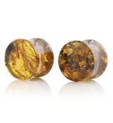 Chiapas Amber Plugs 9/16" (14mm) - Version 1