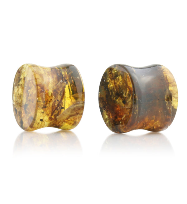 Chiapas Amber Plugs 9/16" (14mm) - Version 11 (Small Chip)