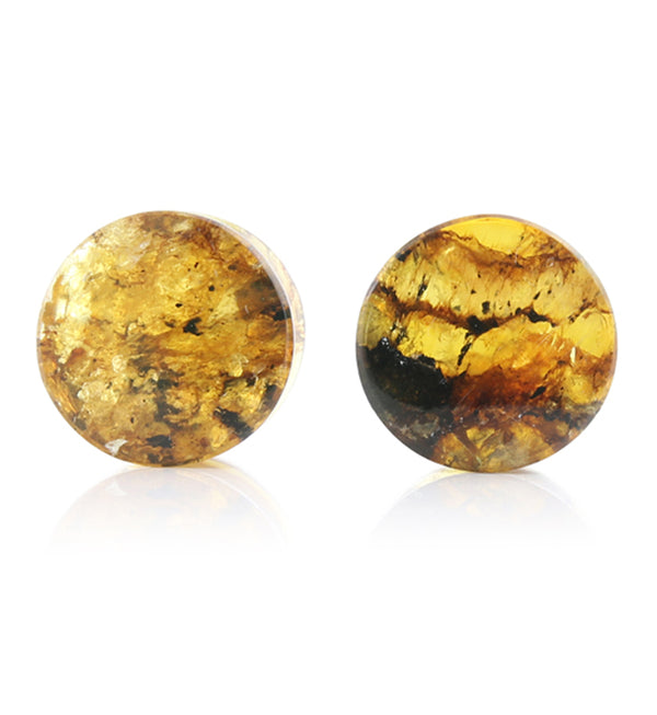 Chiapas Amber Plugs 9/16" (14mm) - Version 11 (Small Chip)