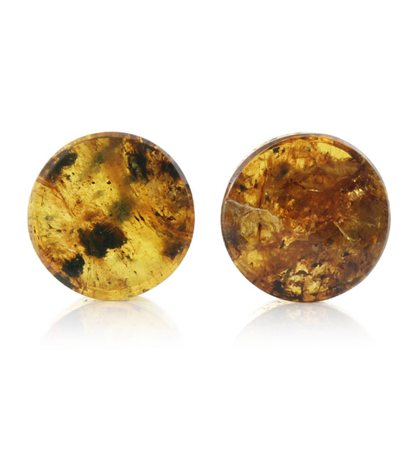 Chiapas Amber Plugs 9/16" (14mm) - Version 14