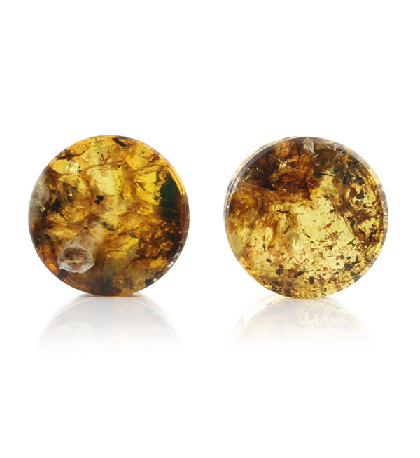 Chiapas Amber Plugs 9/16" (14mm) - Version 15