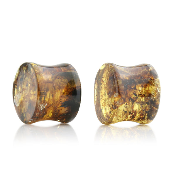 Chiapas Amber Plugs 9/16" (14mm) - Version 15