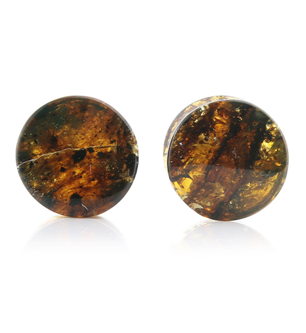 Chiapas Amber Plugs 9/16" (14mm) - Version 16