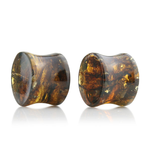 Chiapas Amber Plugs 9/16" (14mm) - Version 16