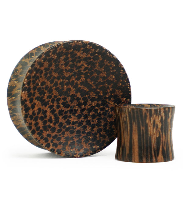 Concave Palm Wood Plugs