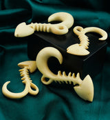 Crocodile Wooden Fish Bone Hangers