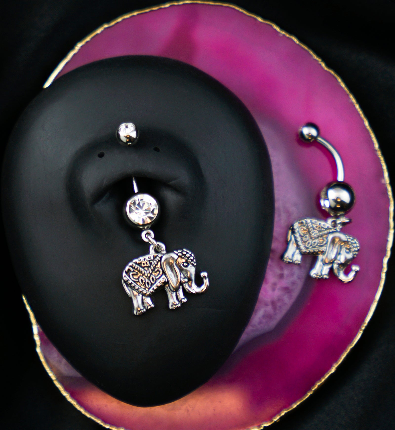 Elephant belly button ring store