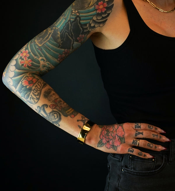 Emboss Brass Bangle