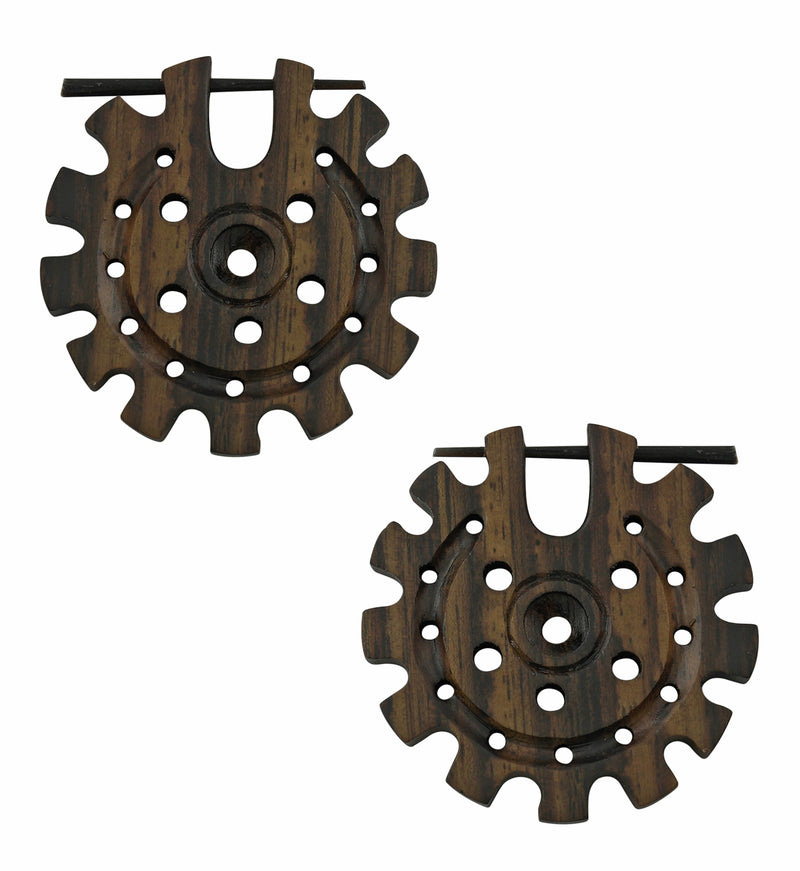 Gear Narra Wood Earrings