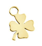 Gold PVD Lucky Clover Stainless Steel Charm