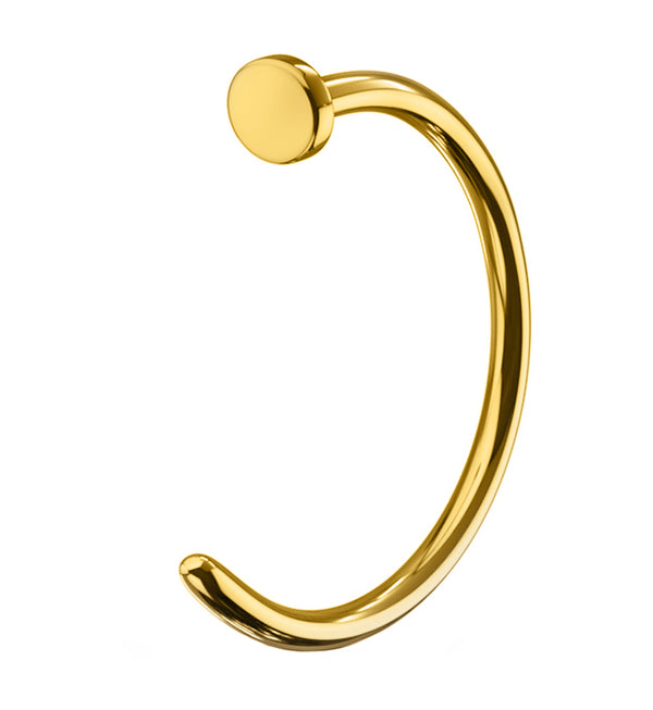 Buy Gold Nose Ring, SOLID GOLD Nose Hoop, Moon Nose Ring, 14k Nose Ring,  Snug Nose Hoop, 14k Cartilage, Tragus, Helix, Septum Ring Online in India -  Etsy