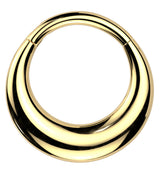 Gold PVD Vast Stainless Steel Hinged Segment Ring