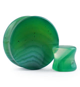 Green Agate Stone Plugs